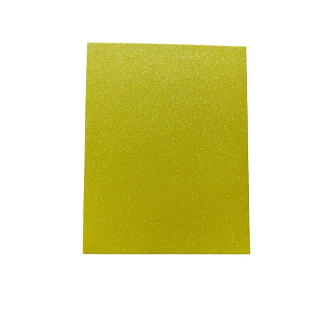 Foamy Diamantado Amarillo Tamaño Carta 21.5x27.5 cm espesor 1.6mm con 10 piezas