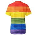 thumbnail image 5 of OOOUM women short sleeve T Shirts Colorful Tie Dye Casual crewneck tee shirts Cozy Modern Fit Summer Tops Orange XL, 5 of 5