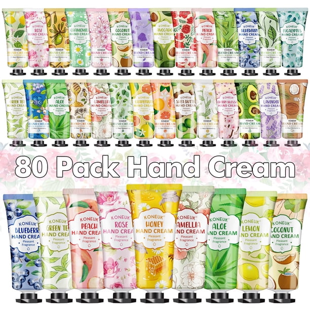 Set de crema de manos KONEUK 80 Pack para manos secas y agrietadas, 80 ml