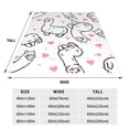 thumbnail image 3 of Sikiie Alpacas and Hearts Ultra-Soft Micro flannel Blanket Luxury All Seasons Warm Blanket for Bedding Sofa and Travel (4 sizes)-40"x30", 3 of 7