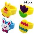 thumbnail image 1 of 24PCS Kid's Ring Cute Cartoon Decor Jewelry Ring Plastic Ring for Easter Party, 1 of 8