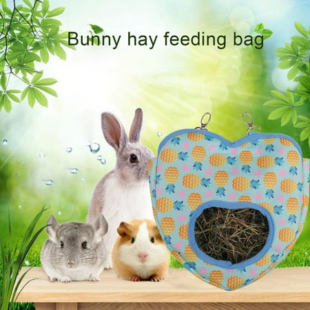 

ruhuadgb Safe Rabbit Hay Bag with Hooks for Cage Easy to Clean