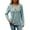 Light Green, variant on EDFBUYKRS Long Sleeve Shirts for Women Fall V Neck Knit Blouses Dressy Casual Tunic Tops Ladies Work Clothes S