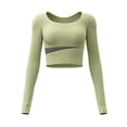 thumbnail image 4 of Women's Slim Fit Long-Sleeve Active Top - Stretchy Moisture-Wicking Yoga & Gym Wear, 4 of 5
