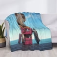 thumbnail image 4 of Throw Blanket for Couch - Elephant Sits On Luggages Soft Comfy Lightweight Cozy Warm Throw Blanket, Fuzzy Plush Flannel Blanket & Throws for Sofa and Bed All Season, 4 of 8
