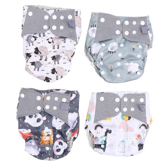 Pañales de tela de bolsillo para bebé, talla única, ajustables, lavables y reutilizables para bebés niñas y niños.