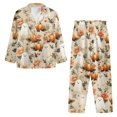 thumbnail image 6 of Yuyamidu Ghost Pumpkin Button Sleepwear Sets Women Loose Fitting Pajamas for Vacation Jogger 2 Pieces Halloween V Neck Sleep Shirt Nightwear Size XL, 6 of 9