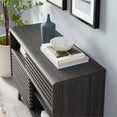 thumbnail image 6 of Modway Render Modern Style Particleboard Wood Display Stand in Charcoal, 6 of 7