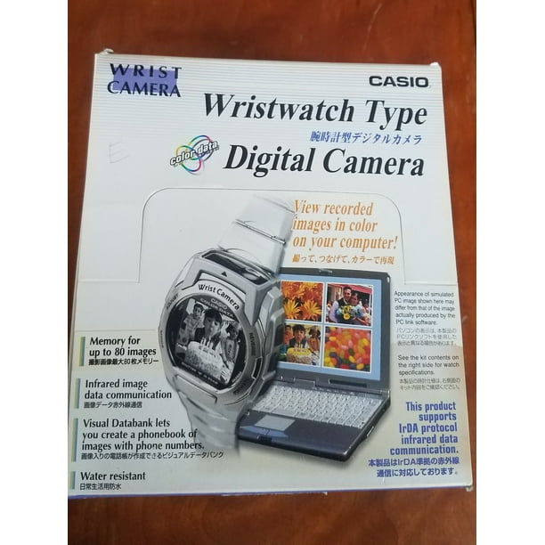 Casio WQV-3D-8E Rare Wrist Digital Color Camera Mens Watch Stainless Steel  Band WQV-3 Boxed New