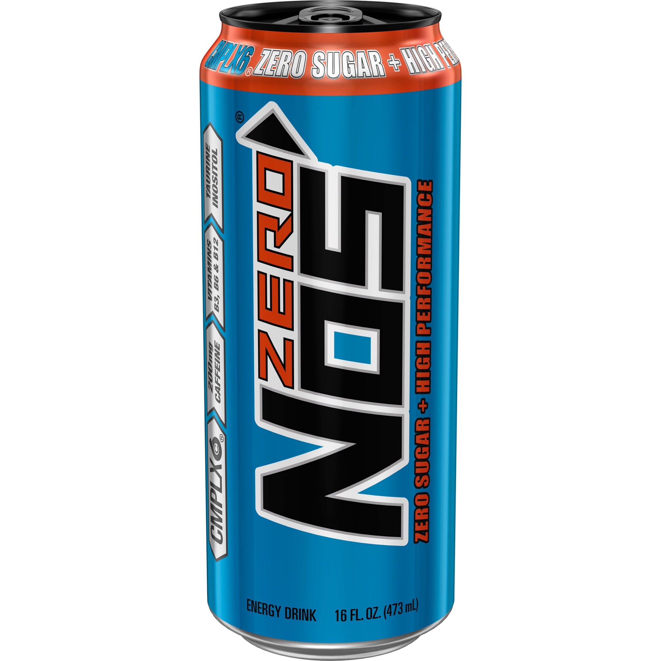 (5 pack) Zero Sugar Energy Drink, Zero Sugar Flavor, 16 oz Can