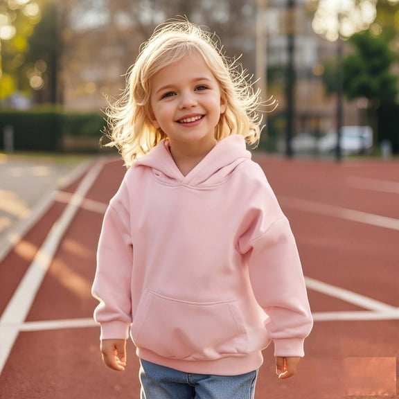 Toddler Girls Hoodie Kids Pink Hoodie Long Sleeve Pullover Tops Fall Clothes Girls Clothes 12-24M