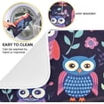 thumbnail image 4 of FREEAMG Dish Drying Mat Cute Owls Absorbent Microfiber Kitchen Dish Mat Super Absorbent Dish Drainer Mat for Kitchen Counter 18" x 24", 4 of 7