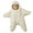 White, variant on Baby Wearable Sleeping Stroller Blanket Infant Windproof Starfish Fleece Warm Snowsuit for Newborn Babies Swaddle Bag Jumpsuit Romper Orange 0-3 M