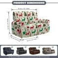 thumbnail image 2 of Xixirimido Stretch Recliner Slipcovers Printed Sofa Cover 6-Piece Reclining Chair Covers Recliner Chair Cover with Pockets Furniture Protector for Living Room, Christmas Trees Reindeer, 2 of 8