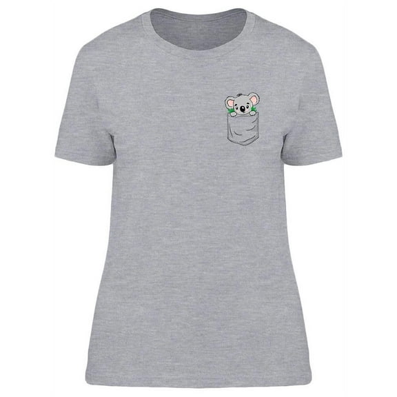 Adorable Koala In Pocket T-Shirt Women -Image by Shutterstock, Female Small