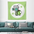 thumbnail image 3 of Invader Zim Tapestry Wall Hanging Wall Art Decor Wall Tapestry for Living Room Bedroom Dorm 60"x60", 3 of 8