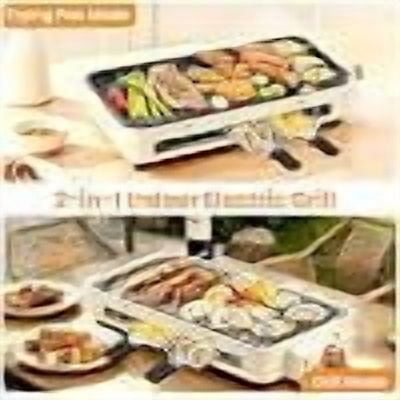 1500W Smokeless Electric Indoor Grill, 2 in 1 Korean Barbecue Grill with Net & Non-Stick Removable Plate and Magnet Strip, Temperature Control & Dishwasher Safe, Smokeless Korean BBQ