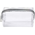 thumbnail image 5 of Estuche transparente para lápices, bolsa de plástico transparente grande para lápices, bolsa de maquillaje Tr, 5 of 5