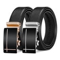 thumbnail image 4 of Cinturón de hombre con hebilla automática para negocios, informal, cinturón para pantalones, fácil de usar, buen material, longitud versátil, 4 of 5
