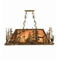 thumbnail image 7 of Meyda 148975 34 in. Deer Through The Trees Oblong Pendant, Antique Copper & Silver Mica, 7 of 7