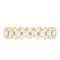 thumbnail image 3 of Rosec Jewels 2.50 CT Cluster Moissanite Wedding Eternity Band, 10K Yellow Gold, US 9.50, 3 of 7
