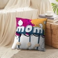 thumbnail image 4 of LALILO Throw Pillow Covers Letters Alphabet Word Mom Alphabet Best Cushion Cover 18" x 18", 2 Pack, 4 of 6
