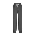 thumbnail image 4 of Up to 65% off!Casual Pants for Womens Fashion Plus Size High Waist Solid Color Sleeping Pants With Loose Waistband And Elastic Waist Pocket For Comfortable Foot Binding And Casual Pants, 4 of 8
