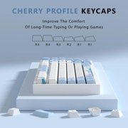 Alikpop Custom PBT Keycap Set, Cherry Profile Dye-Sub Minimalist Anime Retro Design for Mechanical Keyboards