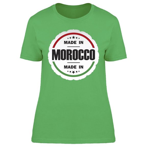Emblem Made In Morocco Tee Women's -Image by Shutterstock