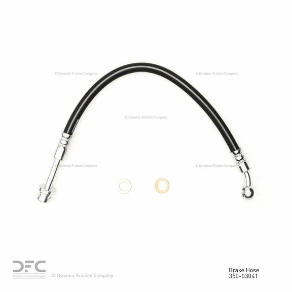 Front Left Dynamic Friction Company Brake Line Hose 350-03041 For 2007-2012 Hyundai Santa Fe, 2011-2013 Kia Sorento