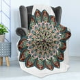 thumbnail image 4 of Mandala Soft Flannel Fleece Throw Blanket, Circular Universe with Victorian Lines and Ornaments Image, Cozy Plush for Indoor and Outdoor Use, 70" x 90", Multicolor, by Ambesonne, 4 of 5