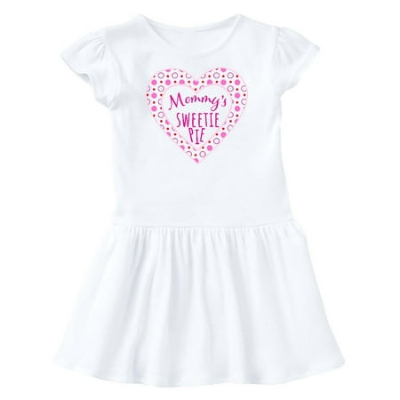 

Inktastic Mommy s Sweetie Pie with Pink Hearts Gift Toddler Girl Dress