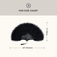thumbnail image 5 of Feather Fan, Vintage Folding Fan Flapper Hand Fan -, 5 of 5
