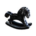 thumbnail image 3 of QSTDGVPW Wooden Rocking Horse Table Decor Rocking Horses Figurine Craft Centerpiece Ornament Art Furnishing Horse Statue Home Decor Black, 3 of 9