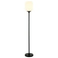 thumbnail image 3 of Evelyn&Zoe Agnolo 69" Tall Floor Lamp with Glass shade in Blackened Bronze/White Milk, 3 of 5