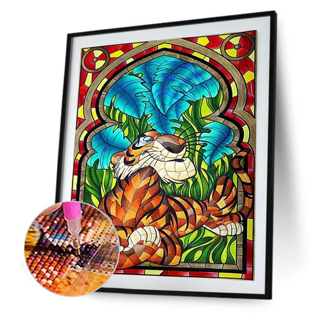 Cuadros Decorativos Kit de pintura de diamantes 5D, mosaico de diamantes redondo completo con pintura de cristal de Disney DIY DQrwqpou Nuevos Originales
