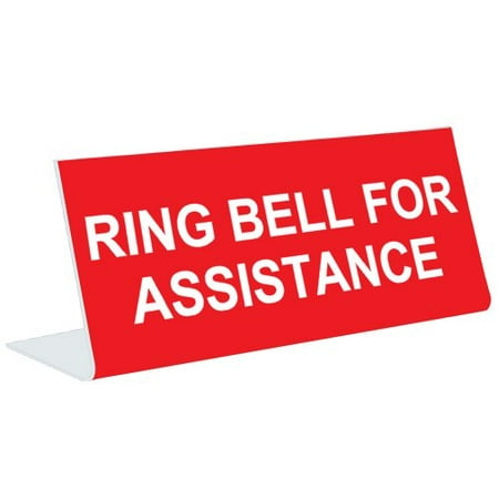 3 quot x 8 quot engraved tabletop tent desk sign ring bell for