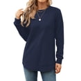 thumbnail image 2 of OutfitShow Sweatshirts for Women Casual Long Sleeve Crewneck Shirts Tunic Tops,Sizes S-3XL, 2 of 8