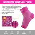 thumbnail image 4 of Ankle Brace for Men Women Pair AVIDDA Plantar Fasciitis Socks with Arch Support Compression Ankle Support Foot Sleeve for Achilles Tendon Support Swelling Eases Heel Pain Relief Pink X-Large, 4 of 8