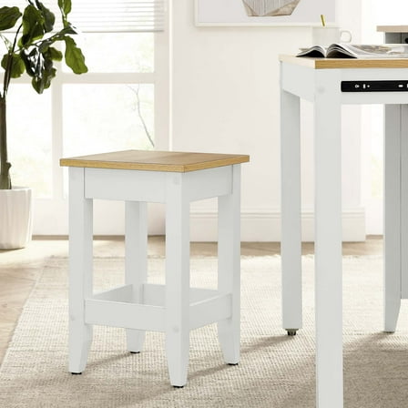 Sunbrook Kitchen Stool in Oak White