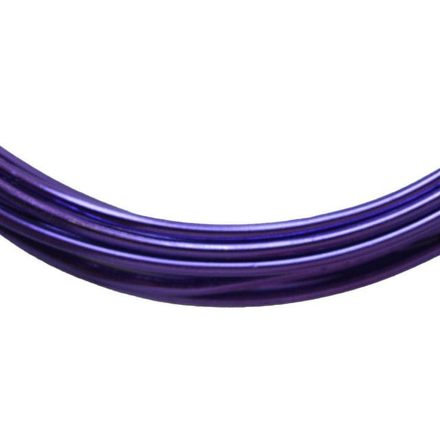 Aluminum Wire Thickness Bendable Wires Wire Durability Rust-proof Bike Easy to Use Handy Installation Durability Rust-proof for Crafts DIY violet purple