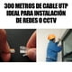 thumbnail image 2 of Bobina Cable Red Utp 5e 300 Mts Cctv Nodos Blanco, 2 of 3