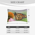 thumbnail image 4 of Cauagu A monarch butterfly Print Pillow Covers with Envelope Closure,1PC Pillow Cases Decorative Pillow Case for Bed & Couch, Pillows Not Included-20"x30", 4 of 6