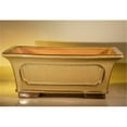 thumbnail image 1 of 12 x 9.5 x 4.75 in. Ceramic Bonsai Pot, Olive Green - Rectangle, 1 of 1