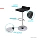 thumbnail image 4 of Set de 2 Silla alta para comedor negro 6.49 pulg X Pross SAPC01BK, 4 of 7