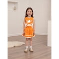 thumbnail image 3 of RUINIXCW Kids Toddler Girl Soccer Cheerleader Cheer Team Uniforms for Girls Practice Tank Top with Pleated Skirt Set Rooter Stage Suit Summer Game Day Cheerleading Costume, 3 of 8