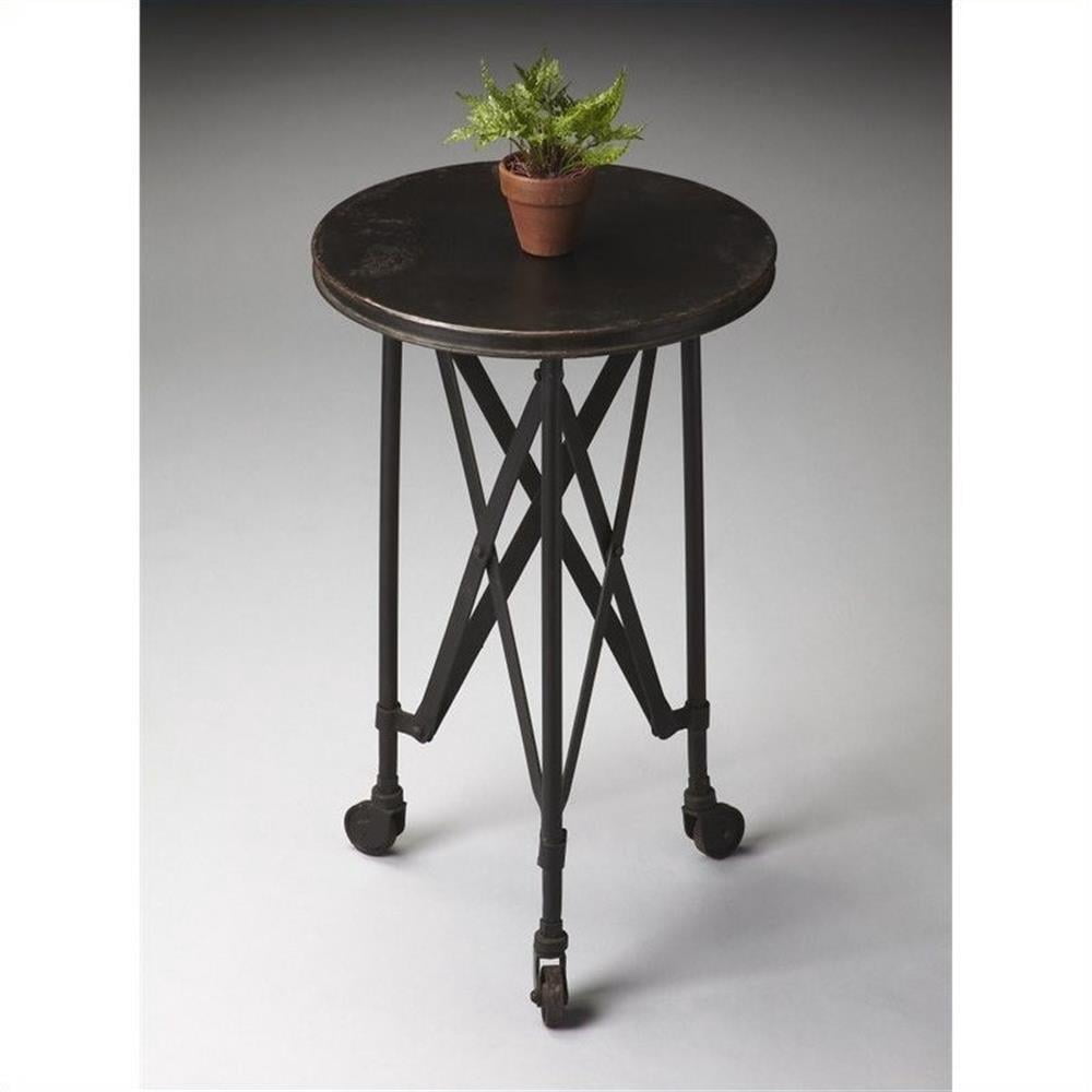 Home Square Iron Accent Table