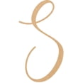 thumbnail image 1 of Wood MDF Letter S, Craft Alphabet 7'' Small Home Décor, Buttey Honey Font, 1 of 3
