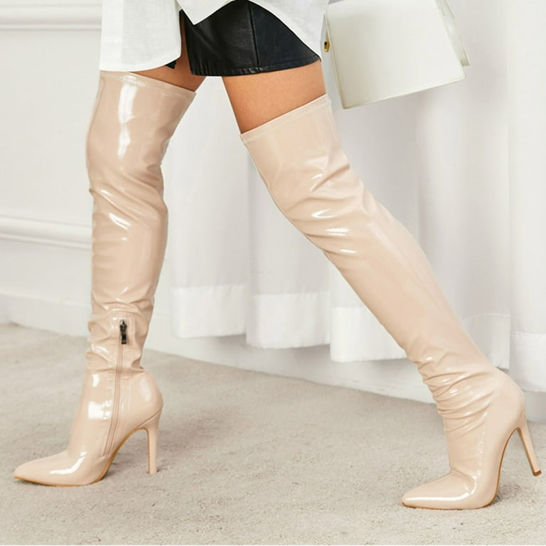 ZHAGHMIN Women'S Thigh High Boots Over the Knee Heels Long ZHAGHMIN Women'S Thigh High Boots Over the Knee Heels Long