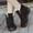 Black, variant on Herrnalise Snow Boots Flat-Heel Autumn And Winter Plus Size Cotton Short Women's Boots,clearance under $10